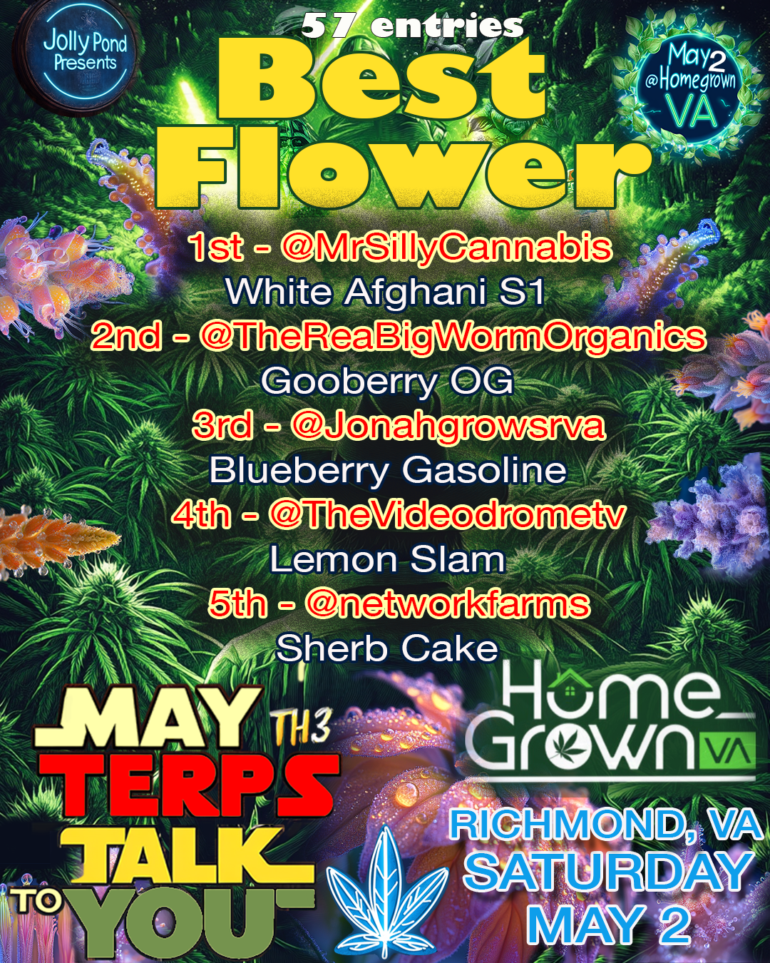 May the Terps Talk 2026 — Flower winners